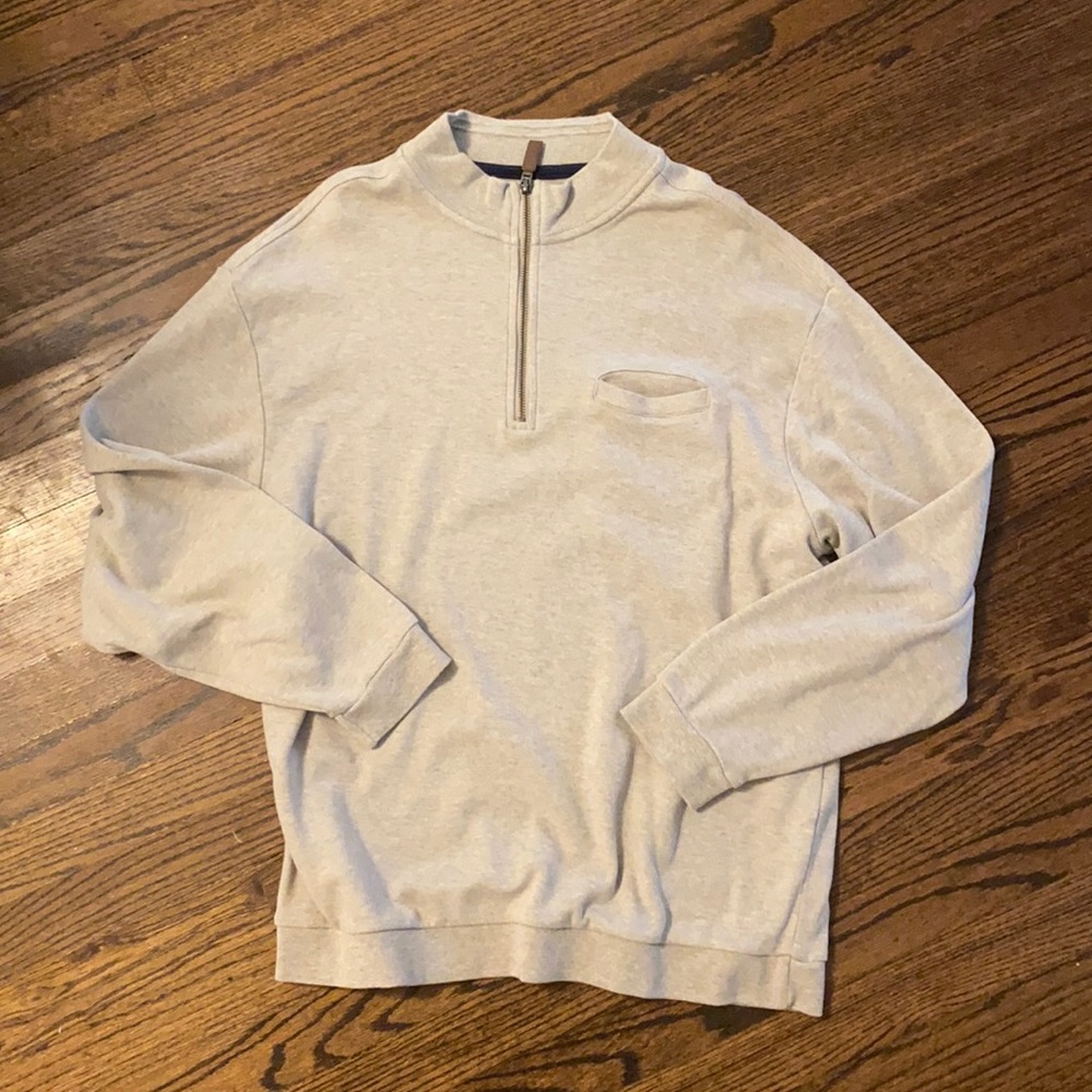 Round tree and York Mens Half Zip Grey size XL